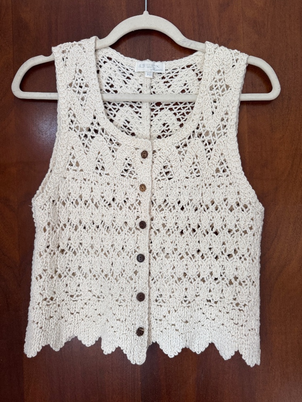 Crochet Button Down Tank